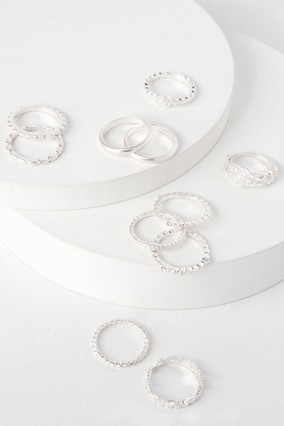 Detail Me More Silver Ring Set 2