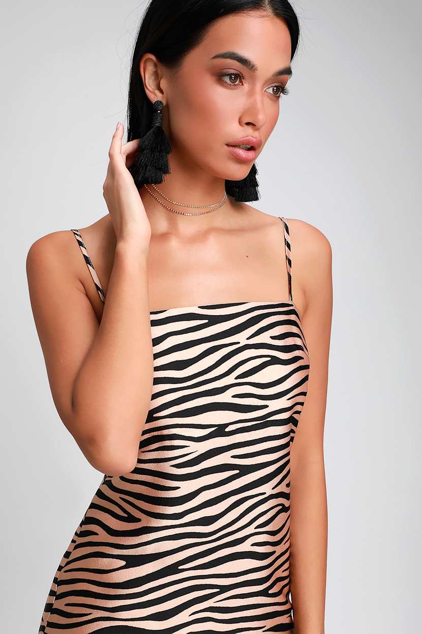 knee length dresses for ladies Barely Nude Mini Dress  Shi Love Clothing