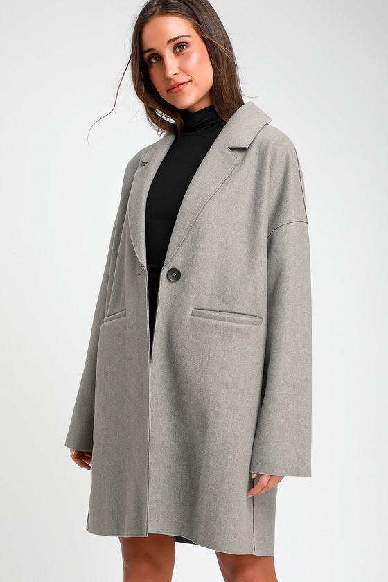 Lightweight grey best sale coat