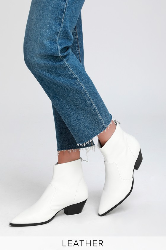 Steve Madden Cafe - White Booties 