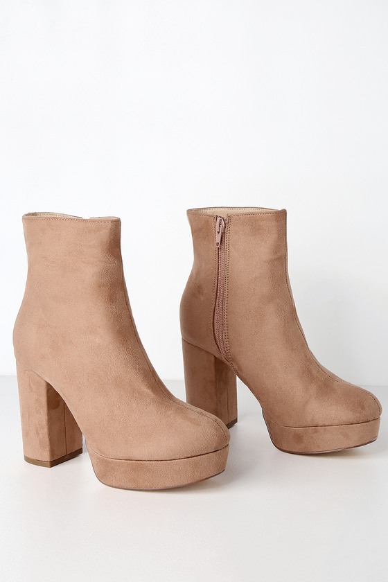 suede platform boots