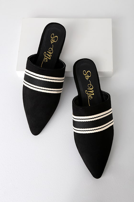 suede loafer slides