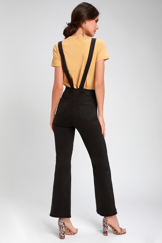 Amuse society black overalls outlet