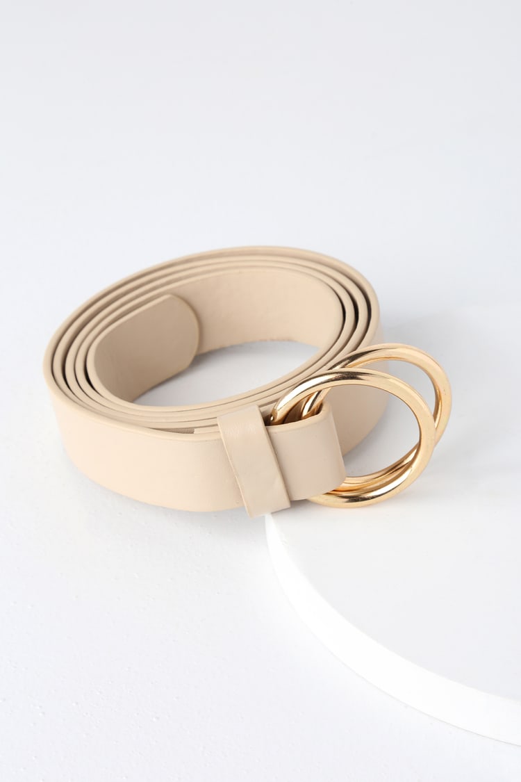 Chic Beige Belt Double O Ring Belt Vegan Leather Belt Lulus Chic Beige Belt Double O Ring Belt Vegan Leather Belt Lulus
