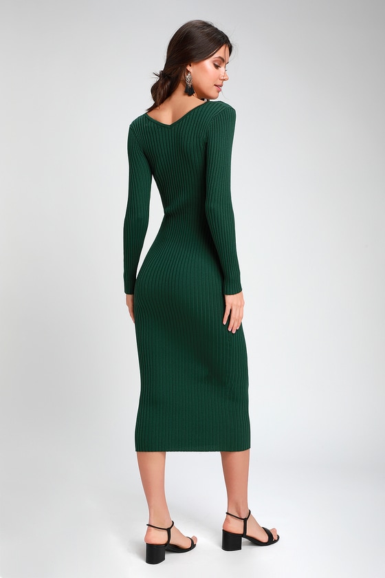 forest green bodycon