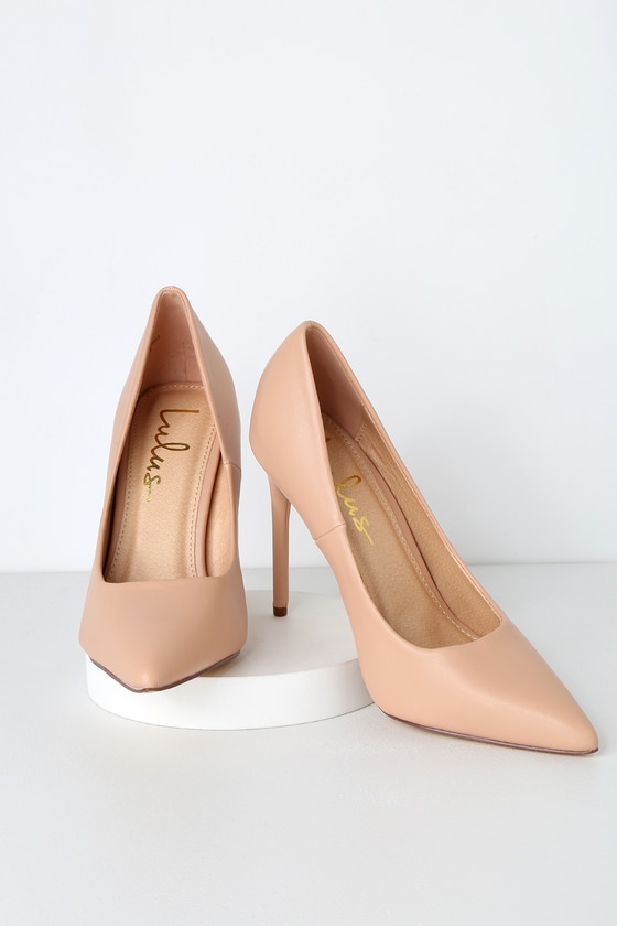 nude pump shoes