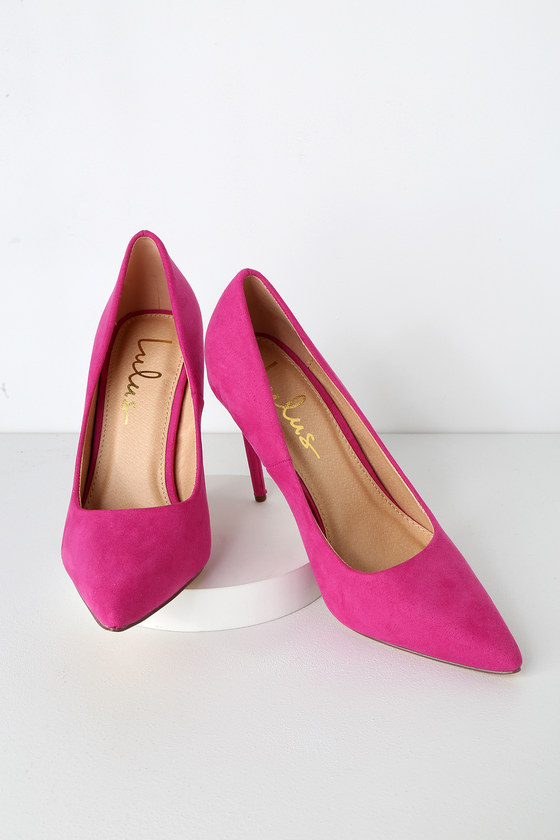 fuchsia ballet pumps