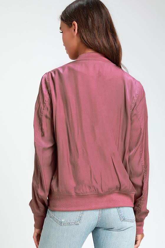Tully Mauve Purple Lightweight Bomber Jacket 5