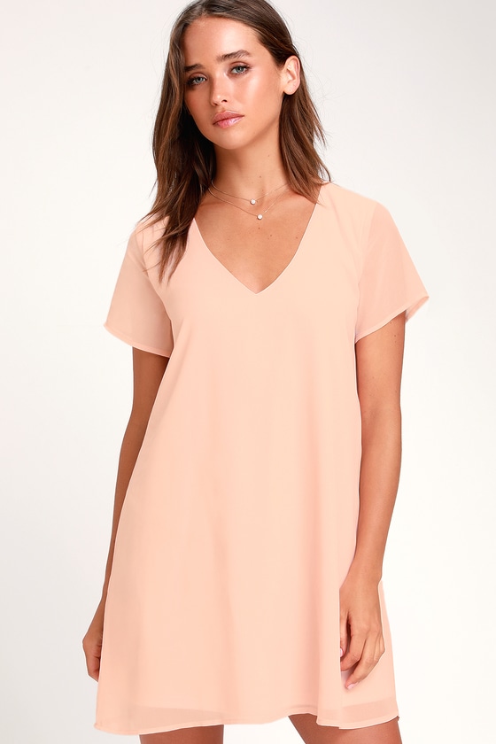 Blush shift hotsell dress