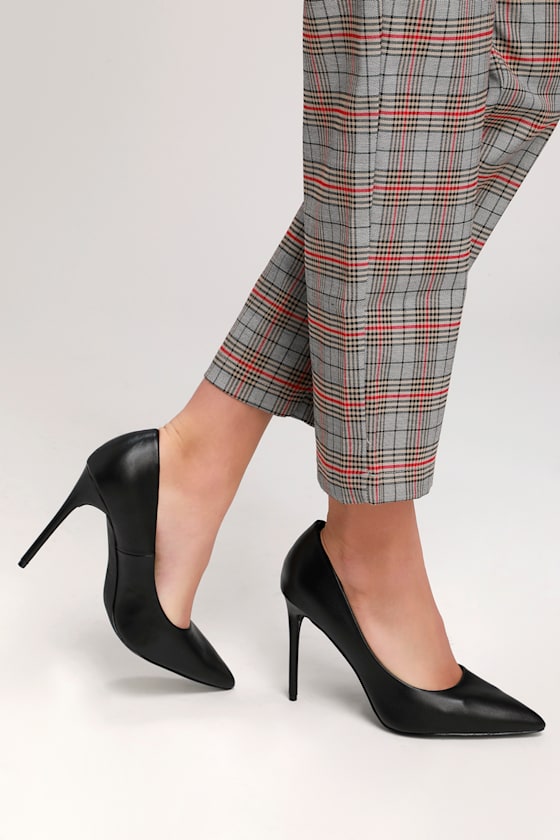 Cute Black Pumps Black Heels Vegan Pumps High Heels Lulus