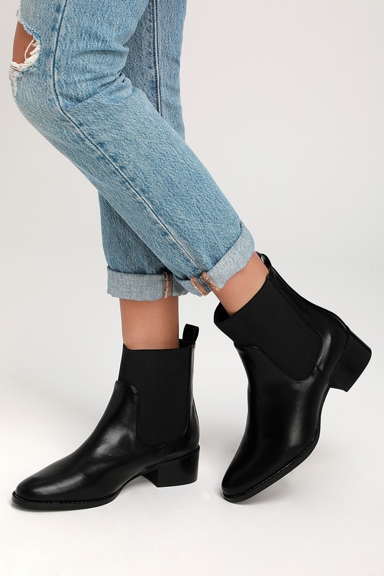 Black Booties - Chelsea Sock Booties - Chelsea Boot - Sock Boot - Lulus