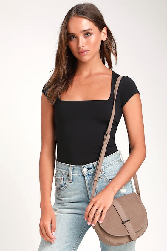 Reunited Taupe Suede Purse 2