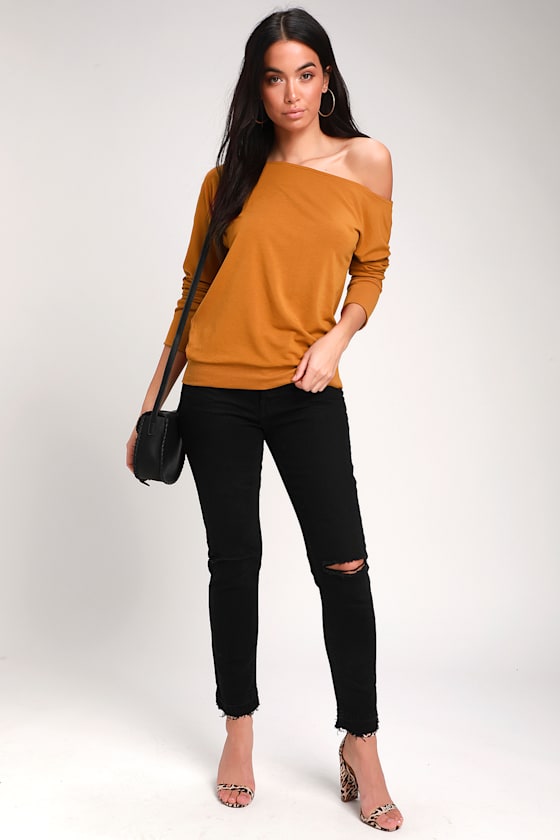 Project Social T Travis - Rust Orange Sweater - Sweater Top - Lulus
