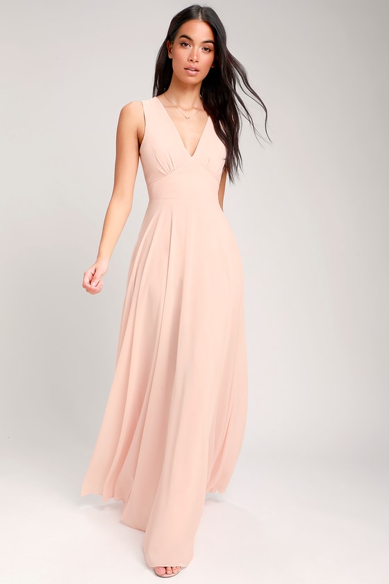 Here for Love Blush Sleeveless Maxi Dress 5