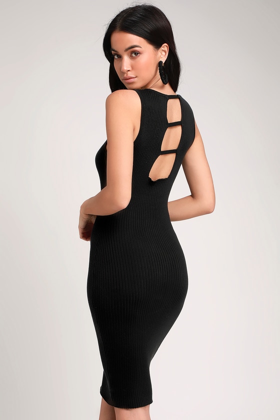 lulus black cutout dress