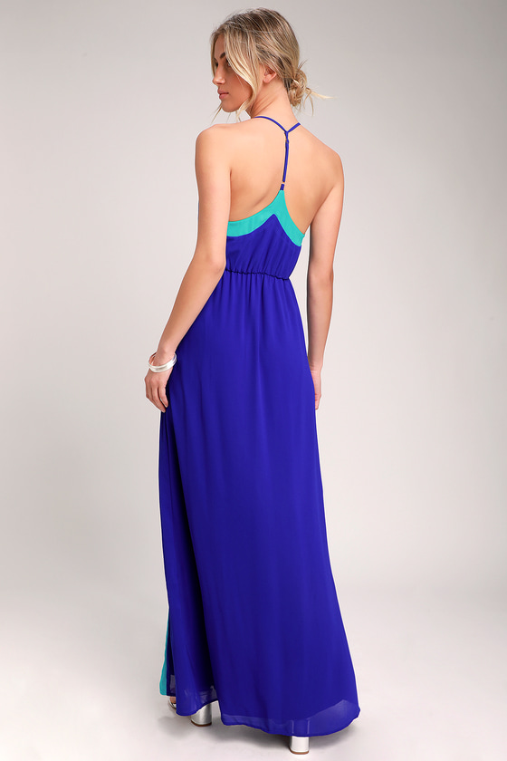 cobalt blue maxi