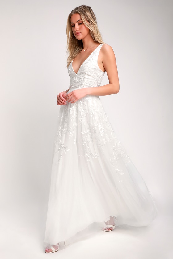 lulus white wedding dress