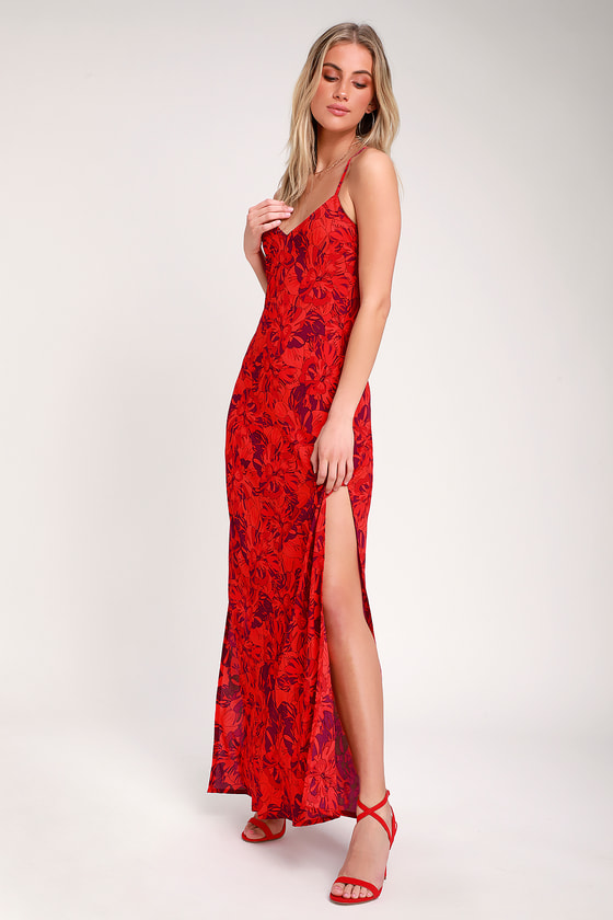 red long sundress