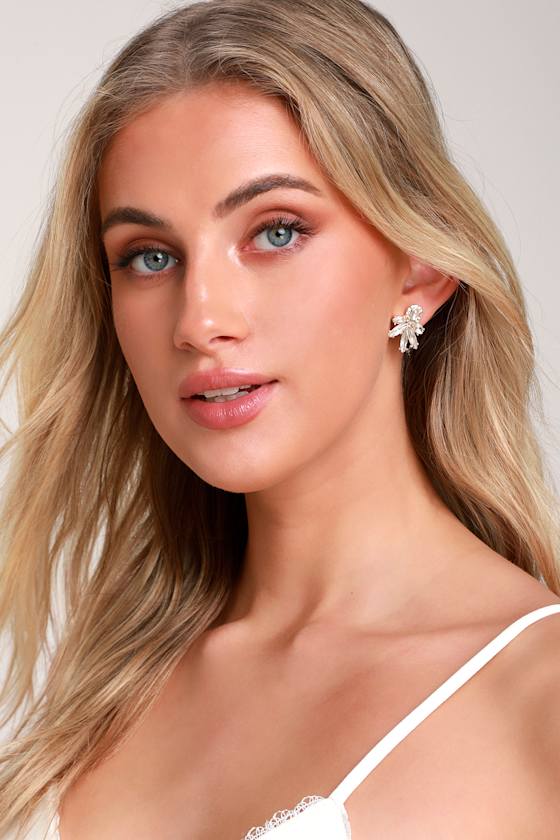 Celebrate You Gold Rhinestone Earrings 1