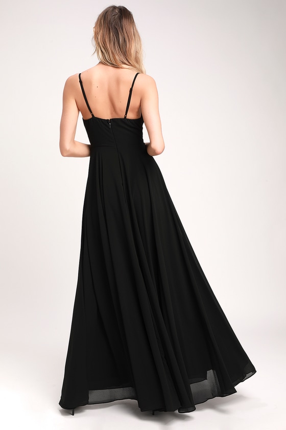 Lovely Black Maxi Dress - Black Maxi - Gown - Bridesmaid Dress - Lulus