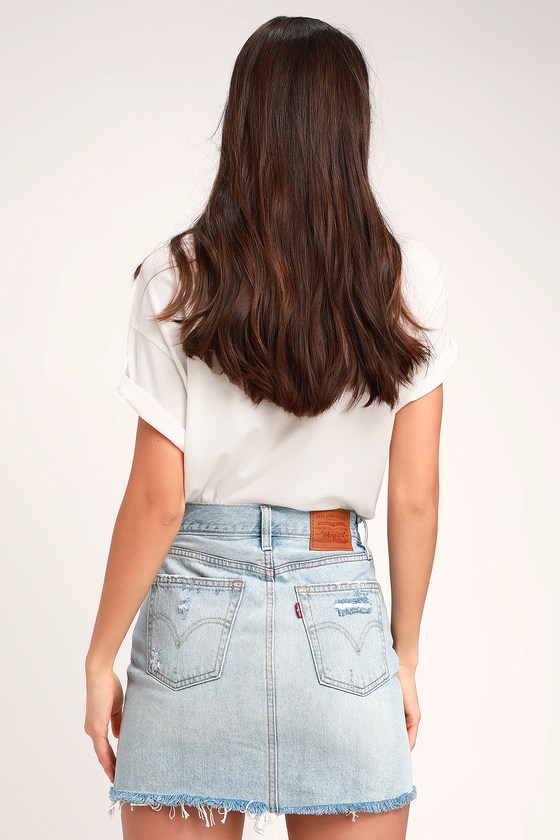 levis jean skirts