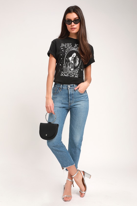 cropped straight leg jeans