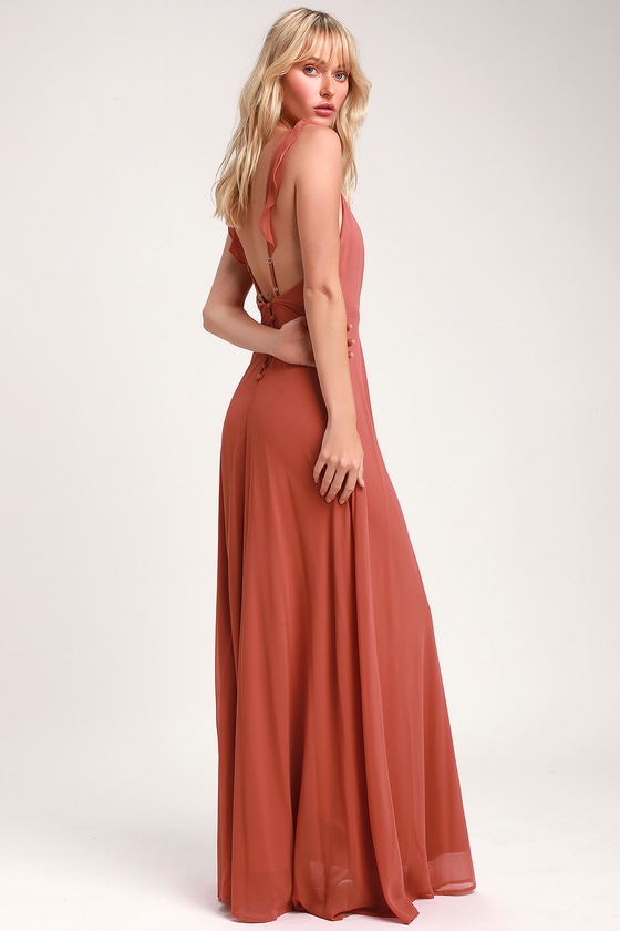 lulus rusty rose bridesmaid dresses