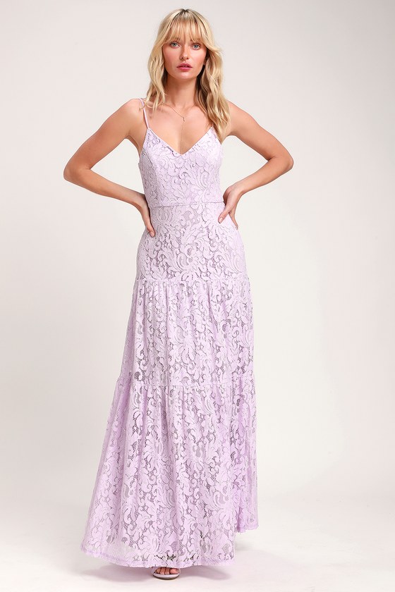 lulus lavender maxi dress