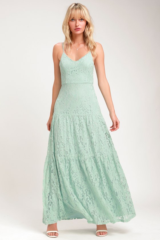 light green maxi dress