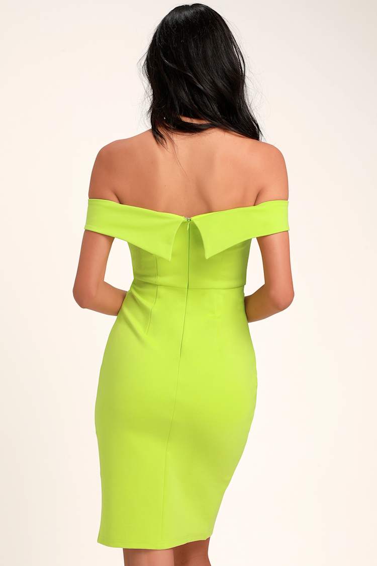 lime green off the shoulder dress KADIE OFF SHOULDER MAXI DRESS - KEY LIME