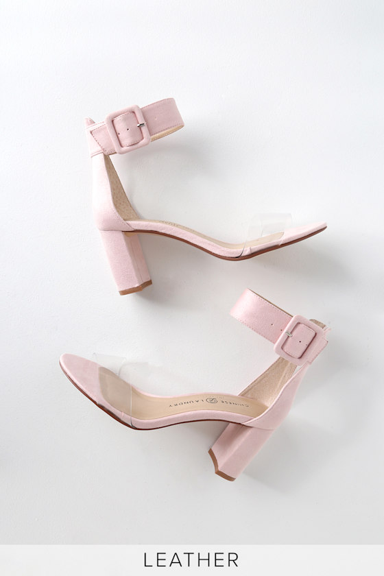 Reggie Rose Suede Leather High Heel Sandals 4