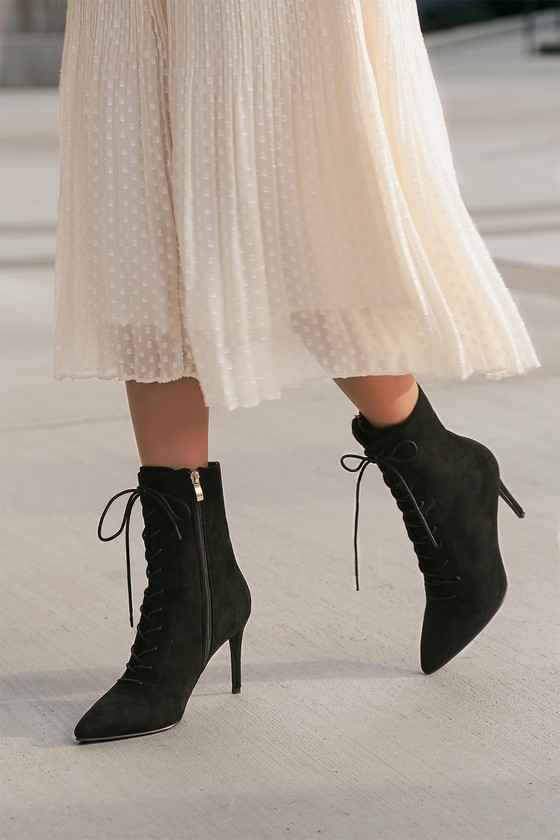 booties mid heel