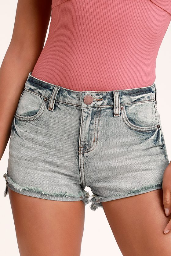 O'Neill Marina Light Wash Shorts Cutoff Shorts Denim Shorts Lulus