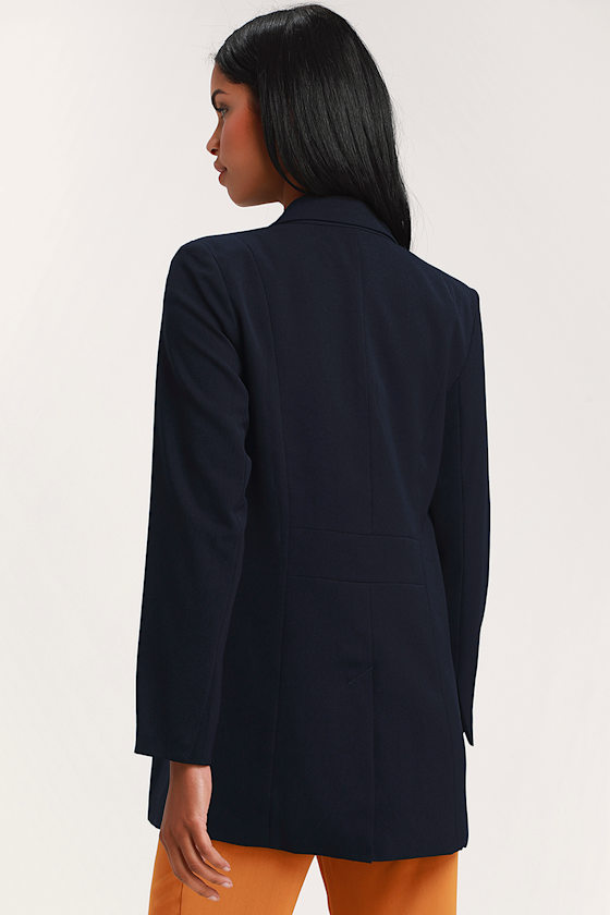 Imani Navy Blue Oversized Blazer 4