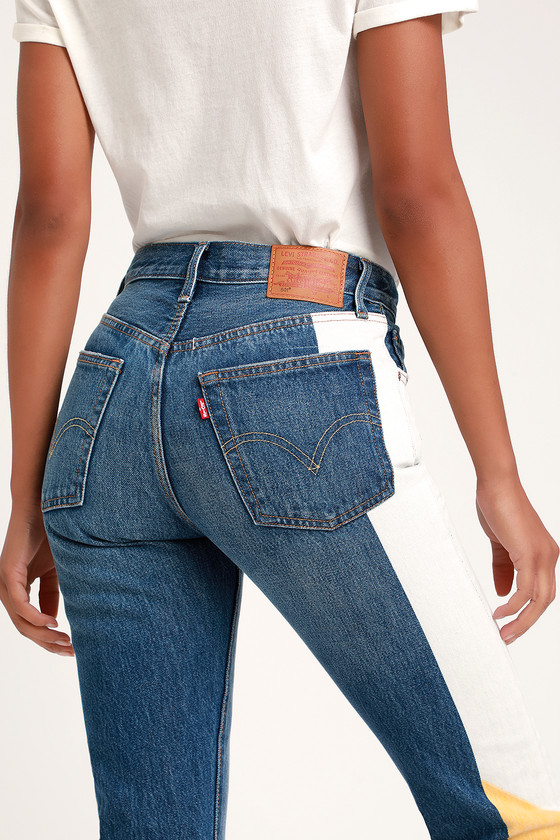levi's 501 cropped black jeans