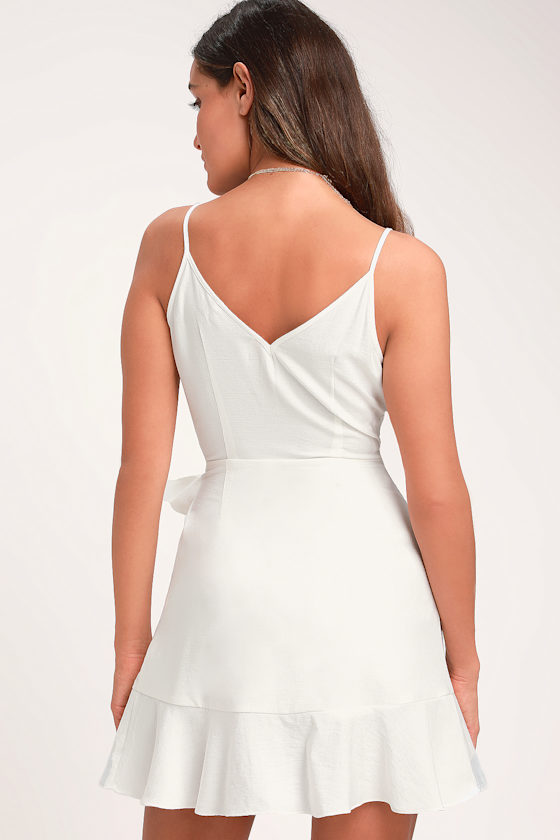 The Fifth Label Soulmate Ivory Wrap Dress White Wrap Dress Lulus