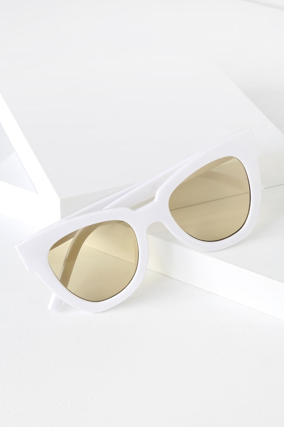 Cool Sunglasses - Oversized Sunglasses - White Sunglasses