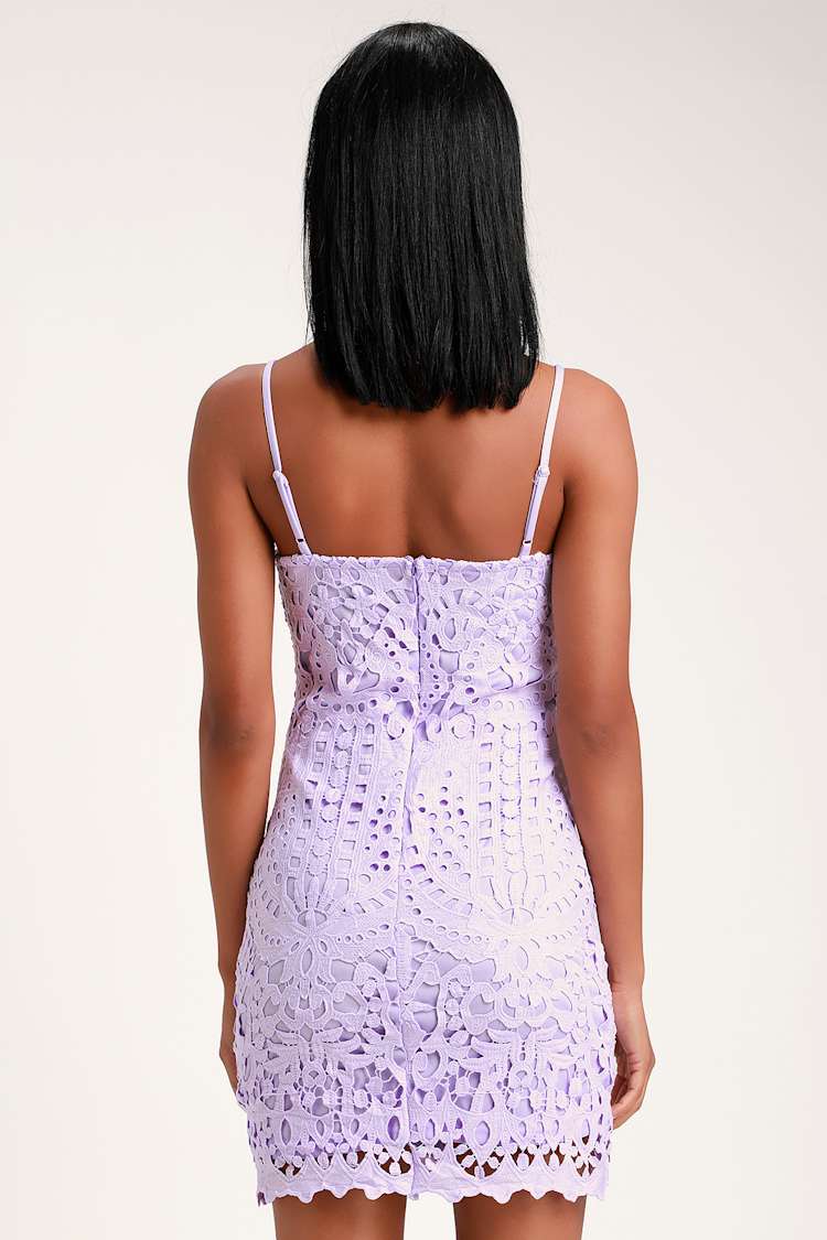 Perfect Love Lavender Lace Mini Dress Perfect Love Lavender Lace Mini Dress
