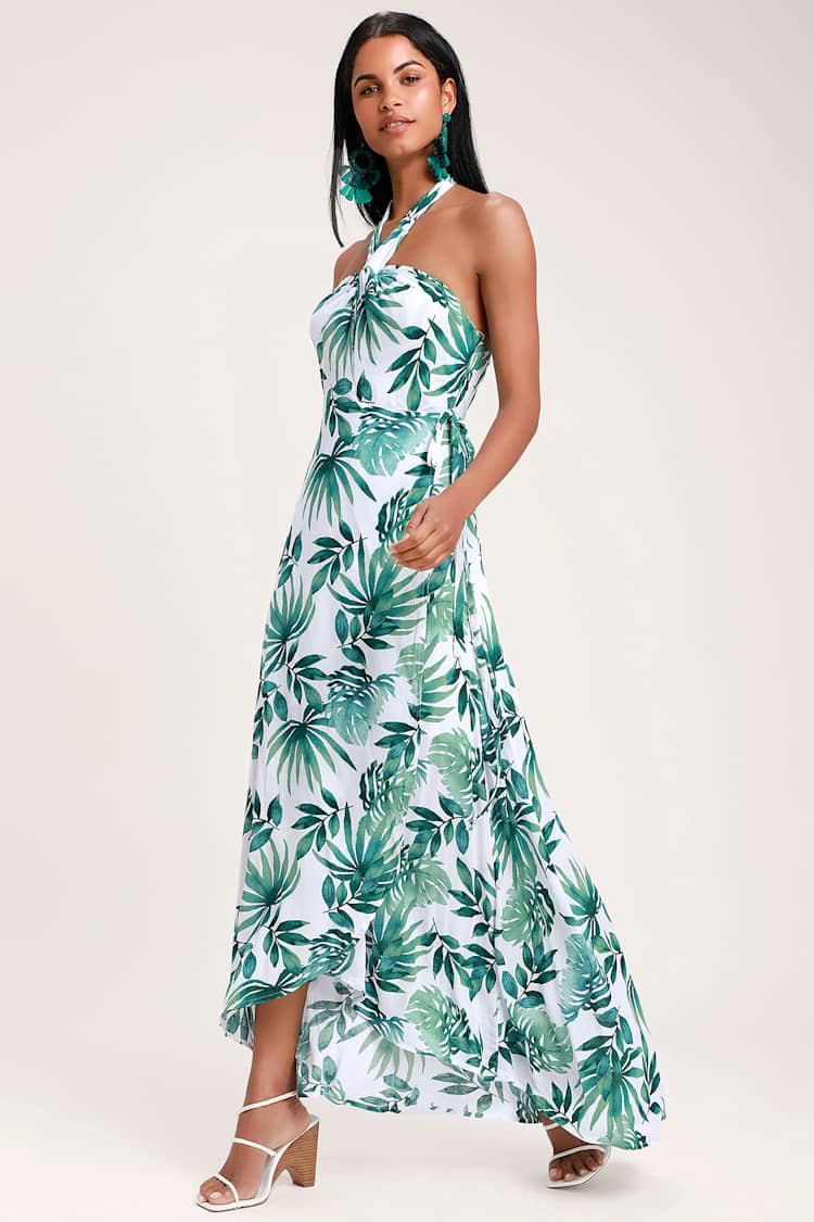 slim fit dress slacks Roma Label | Women's Sienna Maxi Emerald (Green Flowers Print, Size Xs)