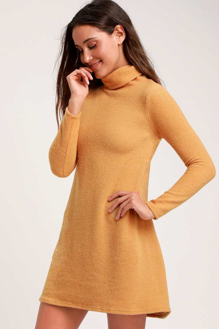 knee length dresses for ladies Same Long Sleeve Twist Dress | Gold Sequin main image 0