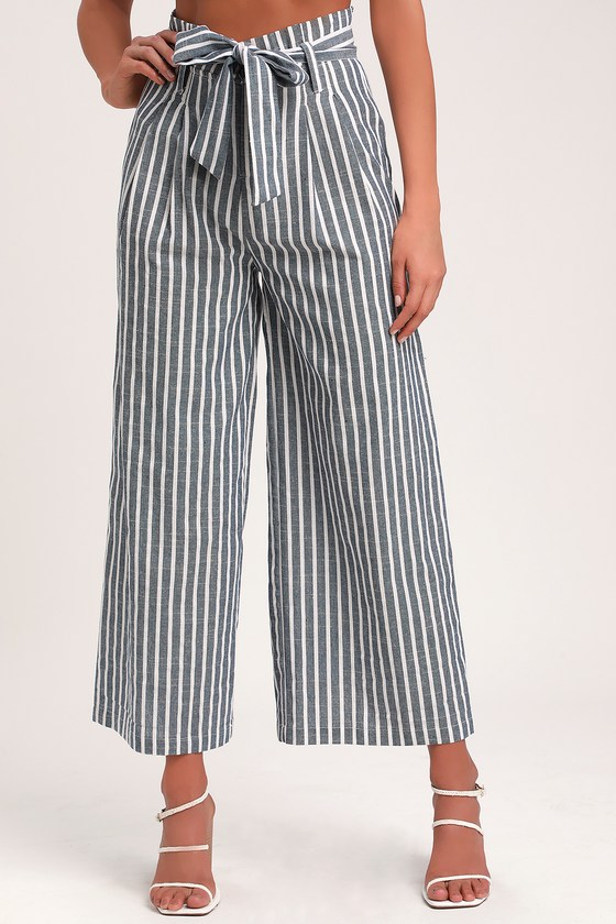 paperbag striped pants