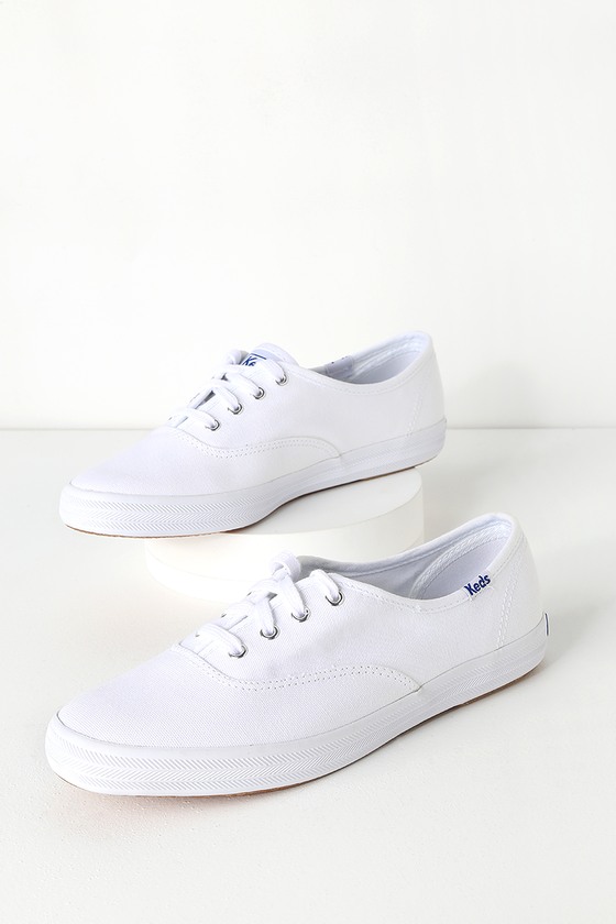 keds champion white canvas