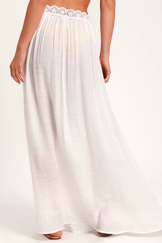 Sun Seeking Ivory Lace Swim Cover-Up 3