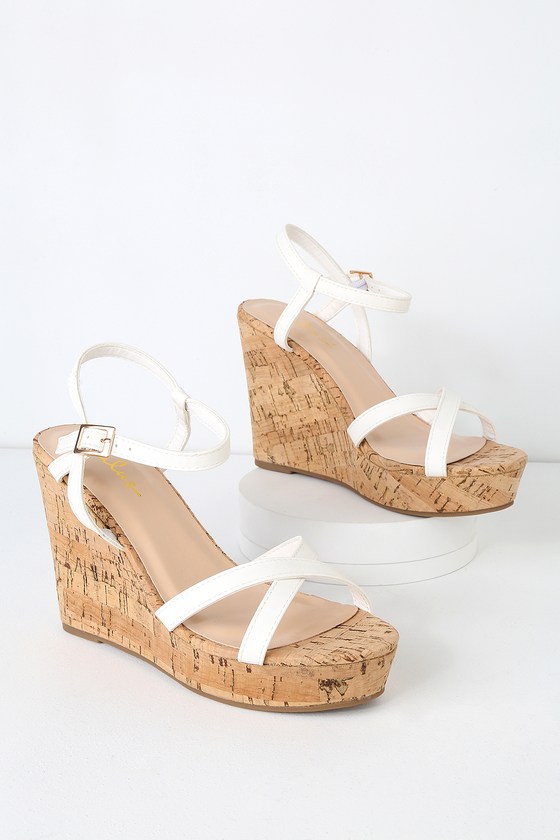 cheap white wedges