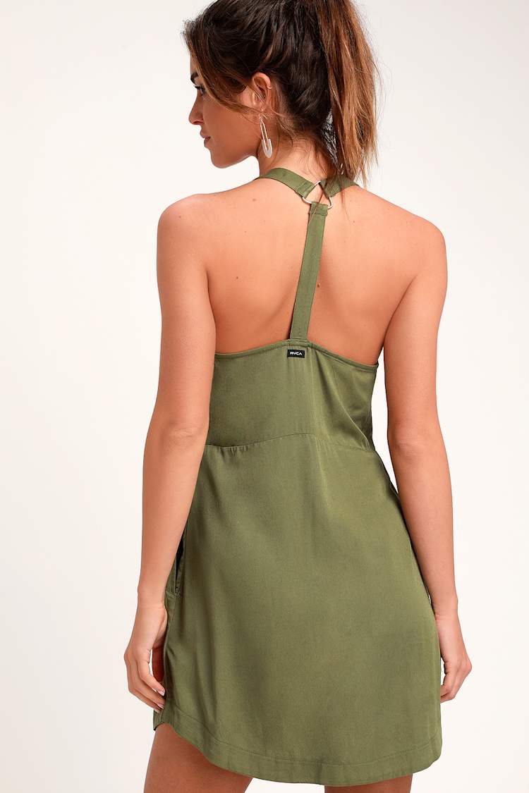 rvca green dress RVCA Wednesday Sweater Dress