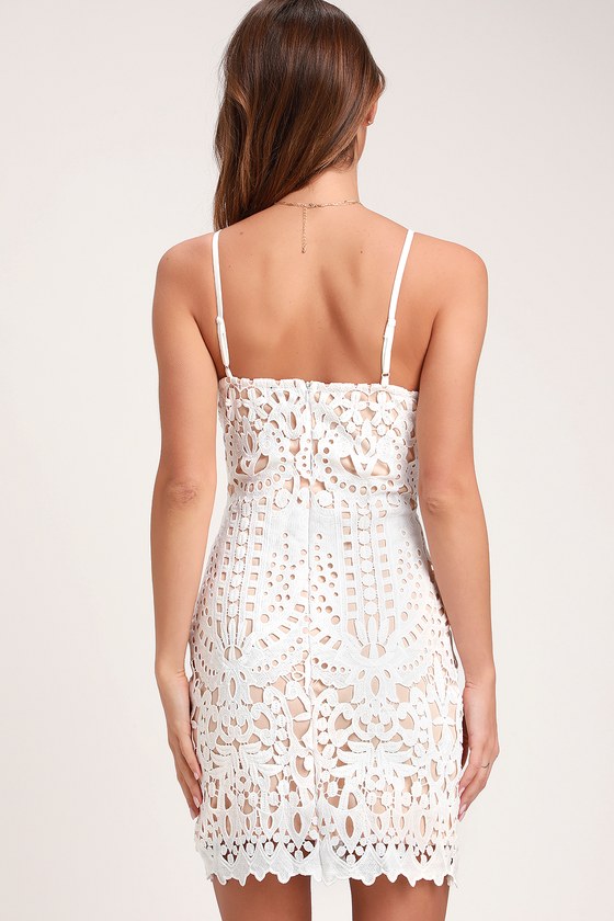 lulus lace dress white