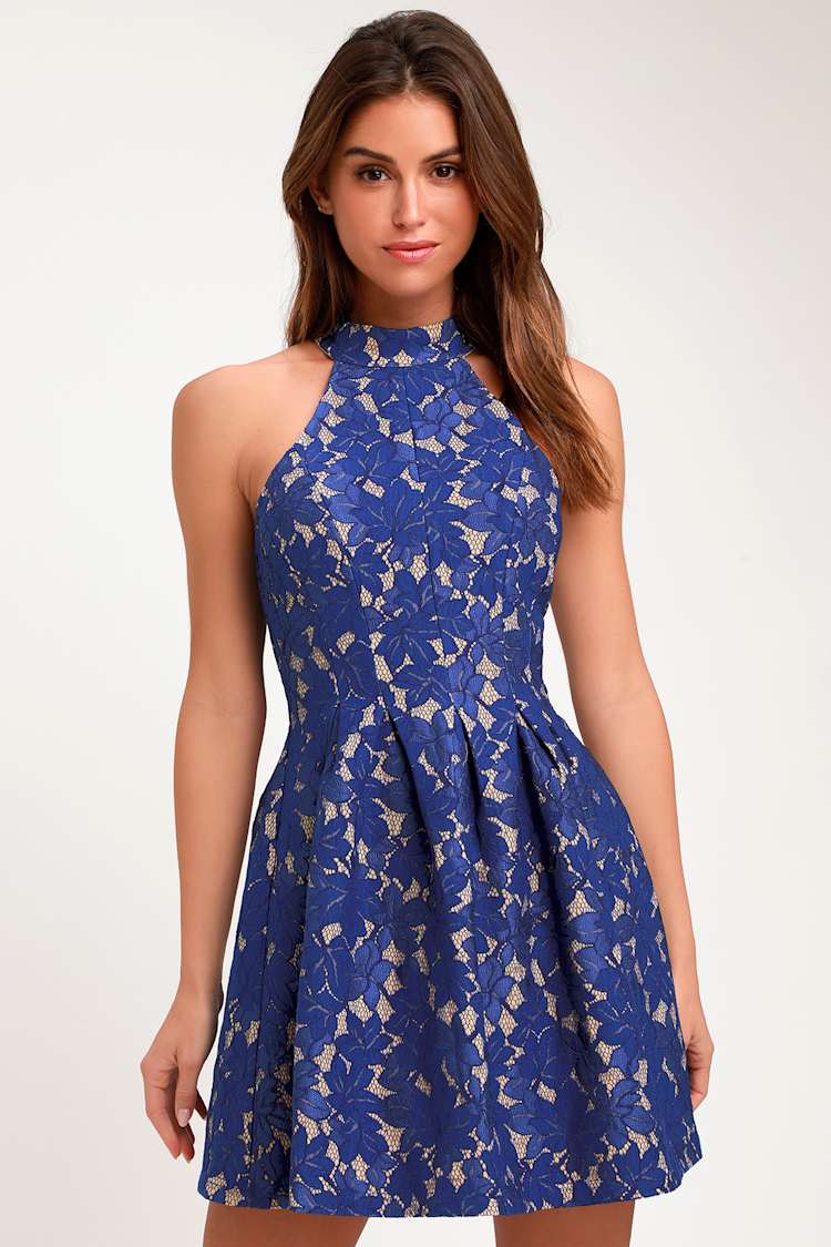 teal halter maxi dress Kulani Kinis Halter Maxi Dress in Blue