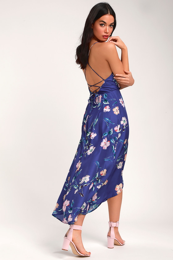 lulus blue floral dress