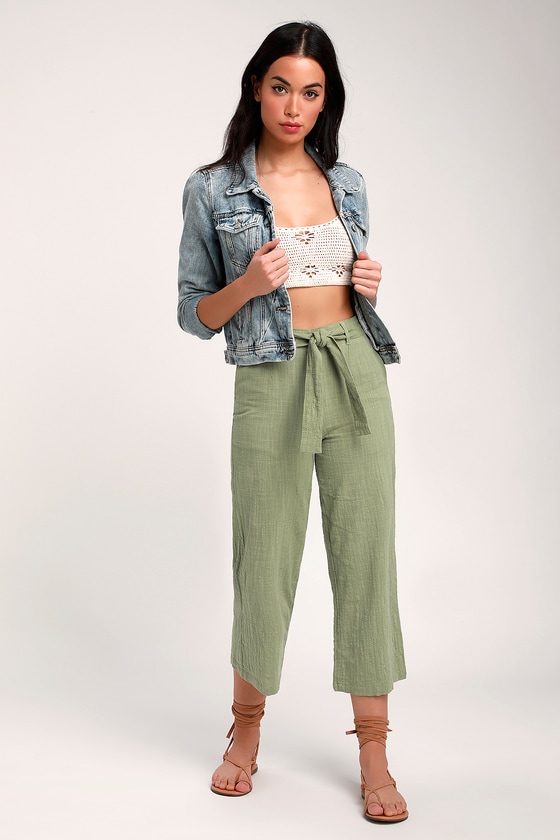 sage green cargo pants