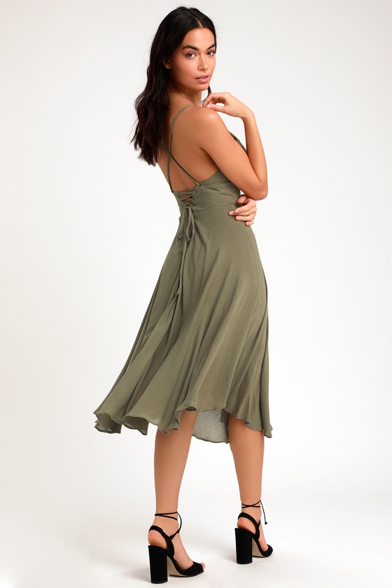 lulus olive green dress